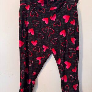 CAPRI leggings size 2X Heart Love Valentines Terra & Sky